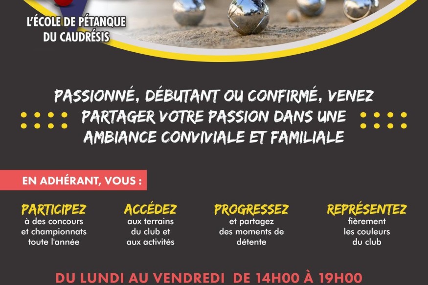 Caudry : l’École de pétanque du Cambrésis lance sa campagne d’adhésion pour la nouvelle saison