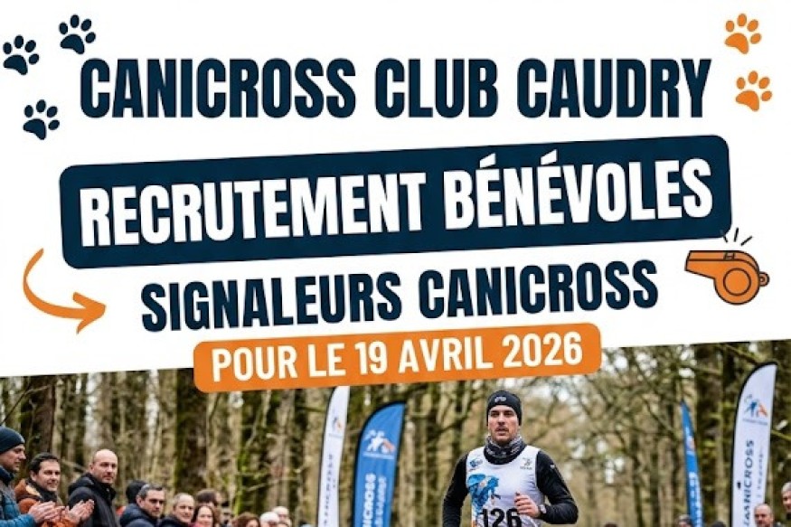 Le Canicross Club Caudry lance un appel aux bénévoles pour son grand événement du 19 avril 2026